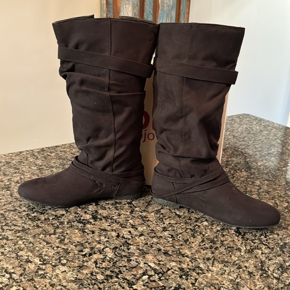 Dolce by Mojo moxy Jude black tall flat boots NIB 8.5 - Picture 3 of 11